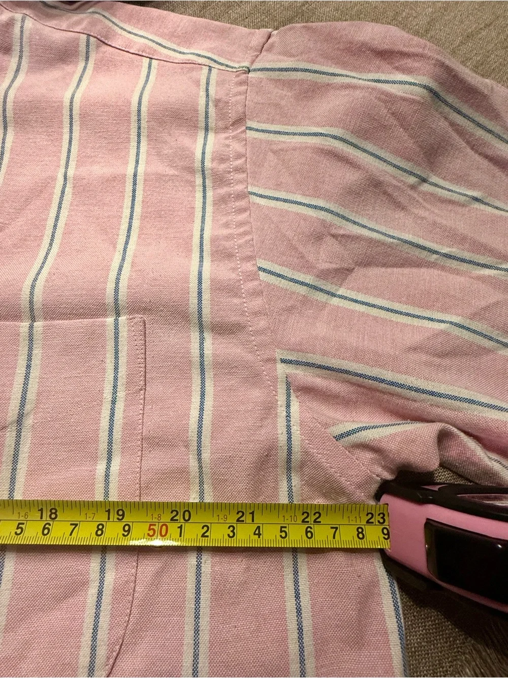 Ralph Lauren Pink and White Striped Polo Shirt